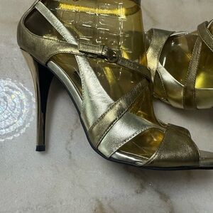 Guess Gold Strappy Heels